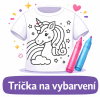 Tričko jako omalovánka k vybarvení